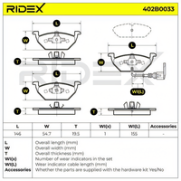 brake pad set audi skoda