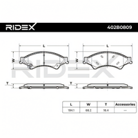 brake pad set ford ranger