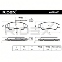 brake pad set fiat ducato