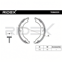 brake shoe set fiat ducato